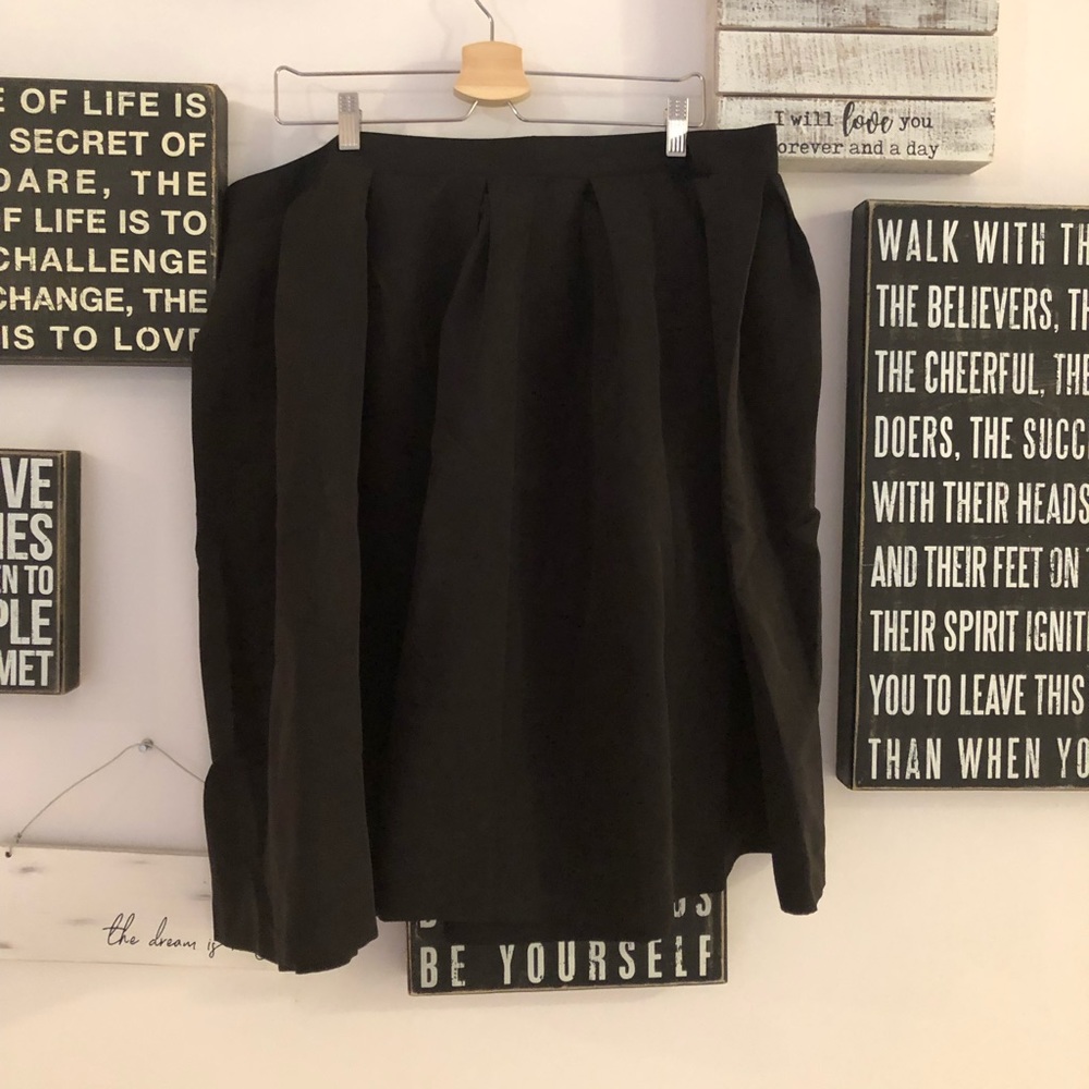 Plus Size Black Skirt, 3X